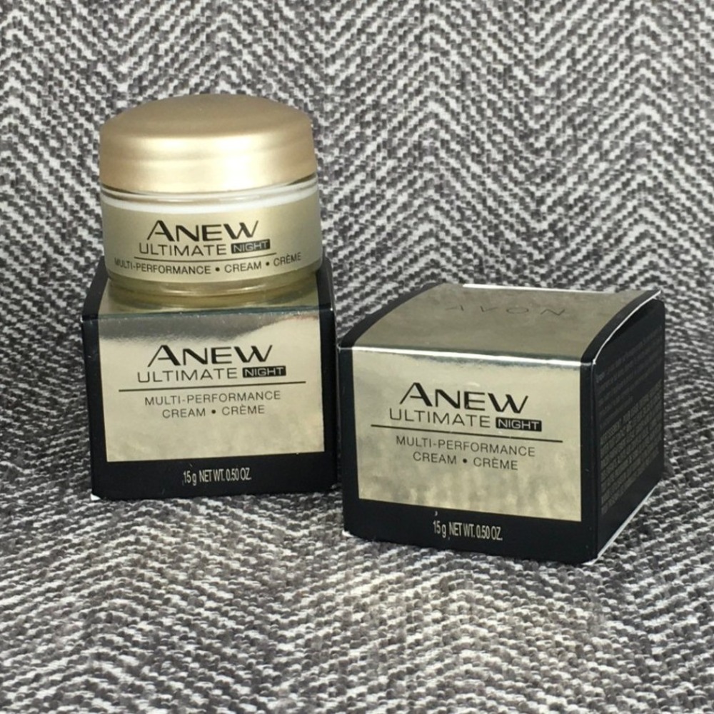 Avon Anew Ultimate Night Multi-Performance Cream .50 oz Travel Size NIB Set of 2